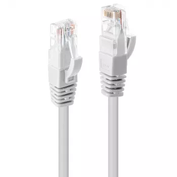 Lindy 0,5 m καλώδιο δικτύου CAT6 U/UTP, Λευκό