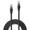 Καλώδιο δικτύου Lindy 1m Cat.6 RJ-45 U/UTP Μαύρο