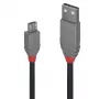 Lindy 2m καλώδιο USB 2.0 Type-A σε Micro-B, Anthra Line