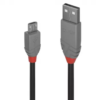 Lindy 3m καλώδιο USB 2.0 Type-A σε Micro-B, Anthra Line