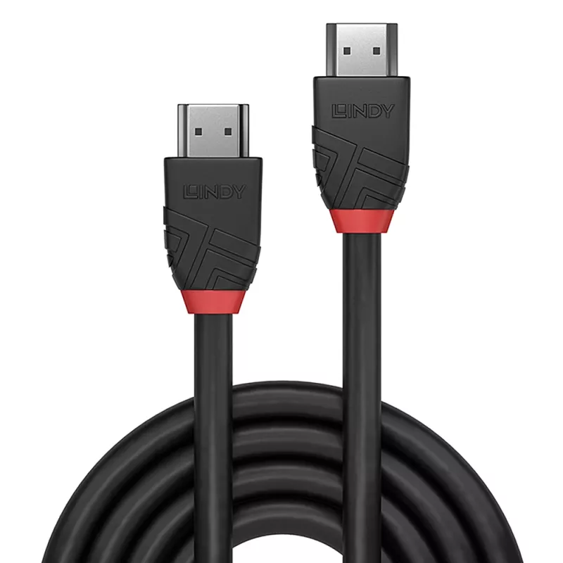 Lindy 0,5 m High Speed HDMI καλώδιο, Black Line