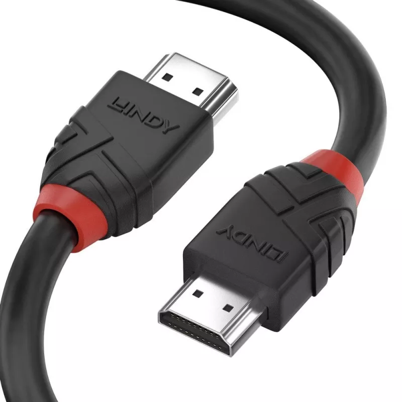 Lindy 0,5 m High Speed HDMI καλώδιο, Black Line