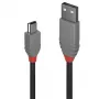 Lindy 5m καλώδιο USB 2.0 Type-A σε Mini-B, Anthra Line