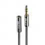 Lindy 1m καλώδιο επέκτασης ήχου 3,5 mm, Cromo Line