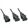 Lindy 1m καλώδιο διαχωριστή IEC IEC C14 σε 2 x IEC C13