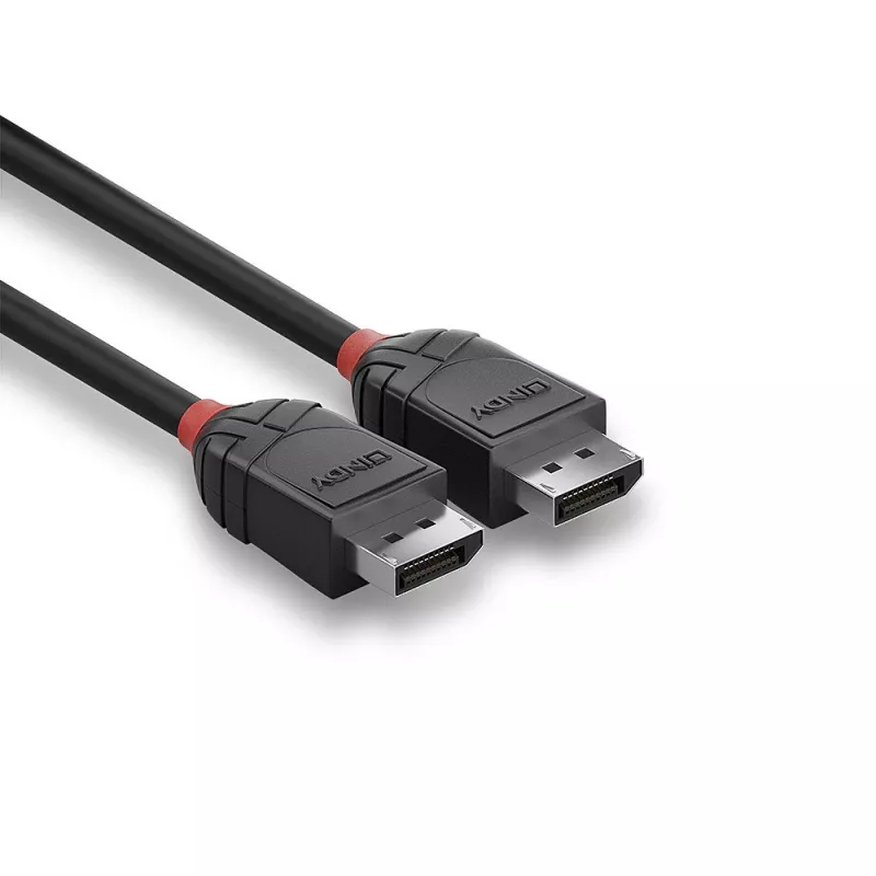 Lindy 0,5m καλώδιο DisplayPort 1.2, Black Line