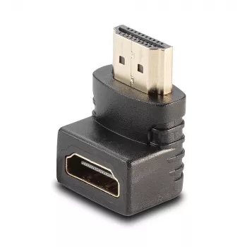 Lindy προσαρμογέας υποδοχή HDMI σε βύσμα HDMI 90° γωνιακός - προς τα κάτω