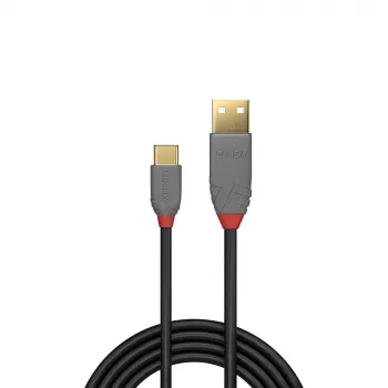Lindy 3 m καλώδιο USB 2.0 Type-A σε Type-C, Anthra Line