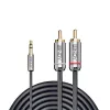 Lindy 0,5 m καλώδιο ήχου 3,5 mm jack σε RCA, Cromo Line
