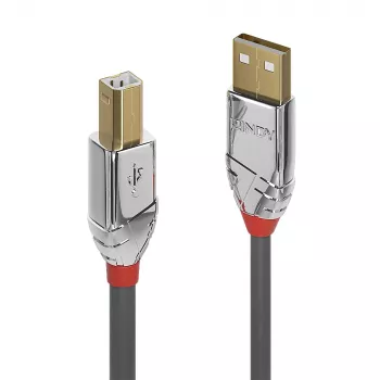 Lindy 3m καλώδιο USB 2.0 Type-A σε B, Cromo Line