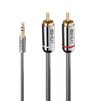 Lindy 2m καλώδιο ήχου 3,5mm σε RCA, Cromo Line