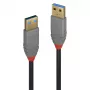 Καλώδιο USB Lindy 5m USB 3.2 Type-A 5Gbit/s Anthra Line