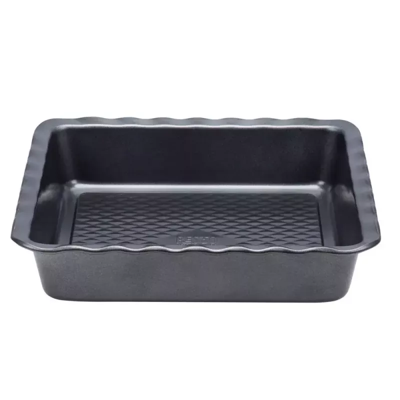 Φόρμα λαζάνια Resto Kitchenware 96115 ορθογώνια ανθρακούχος χάλυβας 255x255x50 mm