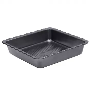 Φόρμα λαζάνια Resto Kitchenware 96115 ορθογώνια ανθρακούχος χάλυβας 255x255x50 mm