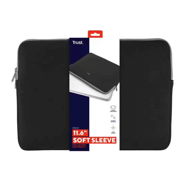 Trust 21254 Θήκη laptop 29,5 cm (11,6 ίντσες) Sleeve Μαύρο