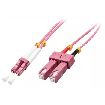 Lindy 46361 Καλώδιο InfiniBand/Οπτικών ινών 2 m LC SC Ροζ