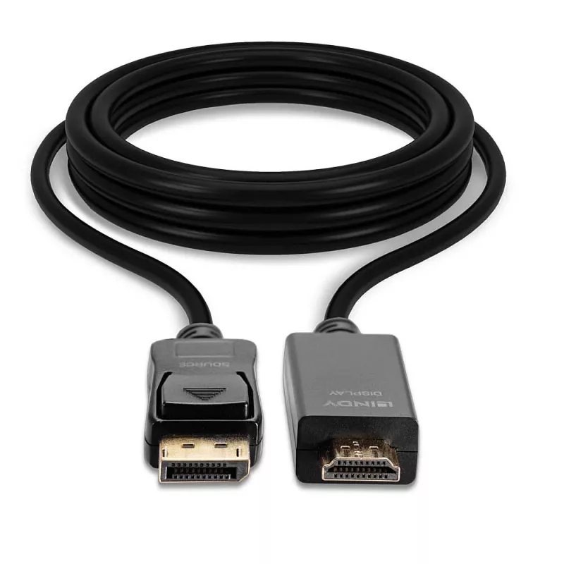Lindy 1m Καλώδιο DisplayPort σε HDMI 10.2G