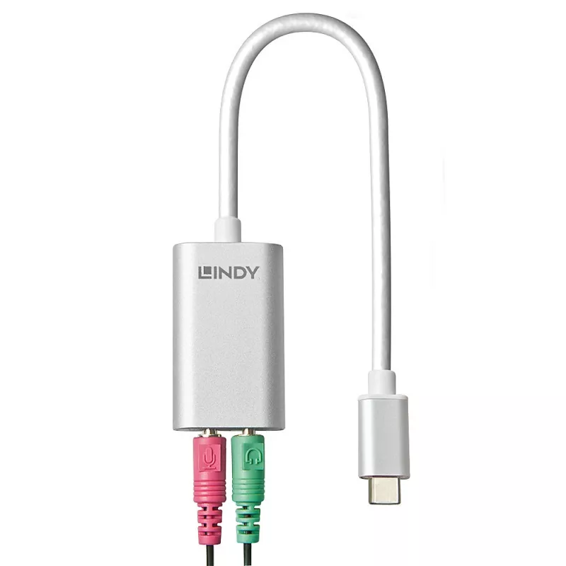 Μετατροπέας USB Type-C σε ήχο Lindy 42711
