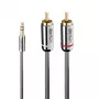 Καλώδιο ήχου Lindy 10m 3,5mm σε Cinch, Cromo Line
