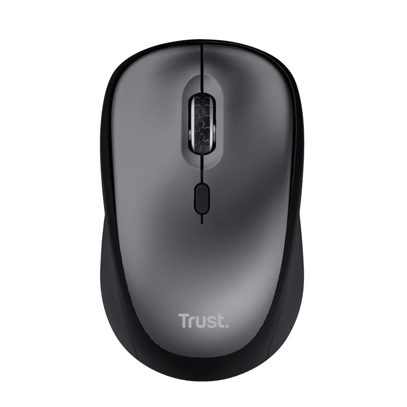 Trust Yvi+ Silent Ασύρματο ποντίκι, Δεξιόχειρας, Οπτικό, RF Wireless, 1600 DPI, Μαύρο