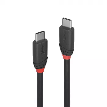 Καλώδιο Lindy 1m USB 3.2 Type C σε C, 20 Gbit/s, Black Line