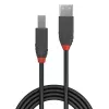 Καλώδιο Lindy 10m USB 2.0 Type A σε B, Anthra Line