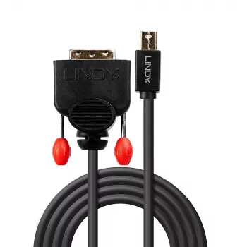 Lindy 3m Καλώδιο Mini DisplayPort σε DVI, Μαύρο
