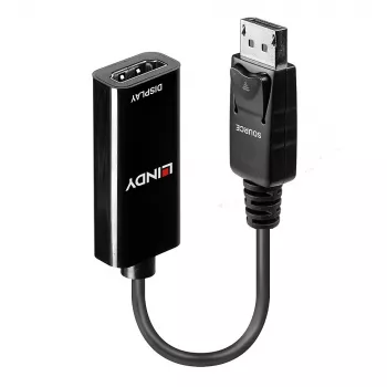 Lindy 41718 προσαρμογέας DisplayPort 1.2 σε HDMI, παθητικός, 4K30, 0,15 m, μαύρος