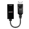 Lindy 41718 προσαρμογέας DisplayPort 1.2 σε HDMI, παθητικός, 4K30, 0,15 m, μαύρος