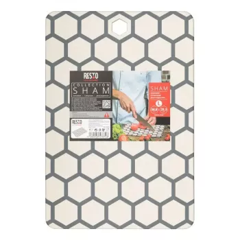 Σανίδα κοπής Resto Kitchenware 95403 Ορθογώνια Πλαστικό Γκρι Λευκό