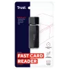 Trust Nanga 21935 συσκευή ανάγνωσης καρτών, USB 3.1 Gen 1, Type-A, SD/microSD/MS, μαύρη