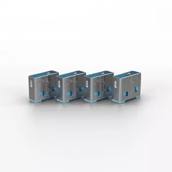 Portblocker Lindy USB-Portblocker χωρίς κλειδί συσκευασία 10 τεμ. χρωματικός κωδικός μπλε