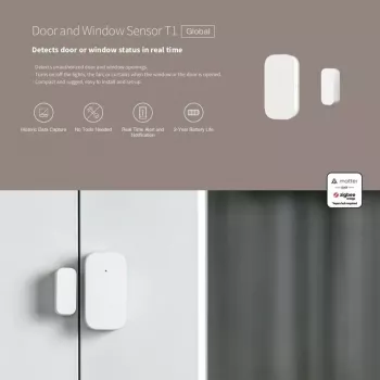 Αισθητήρας πόρτας/παραθύρου Smart Home, Aqara DW-S03D, ασύρματος, Zigbee