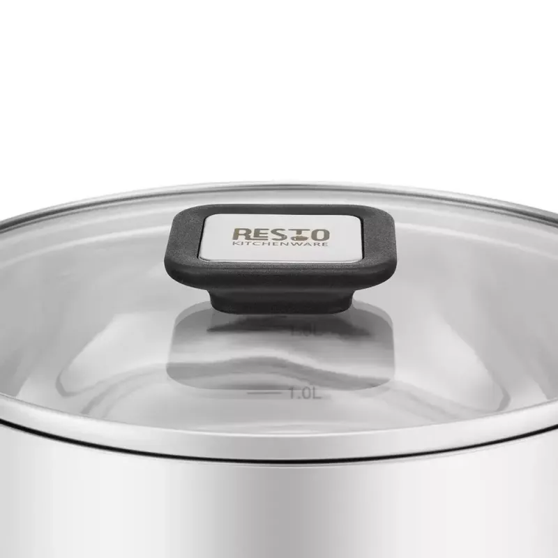 Resto Kitchenware Anser 2,5 l, στρογγυλό, μαύρο, ανοξείδωτο ατσάλι