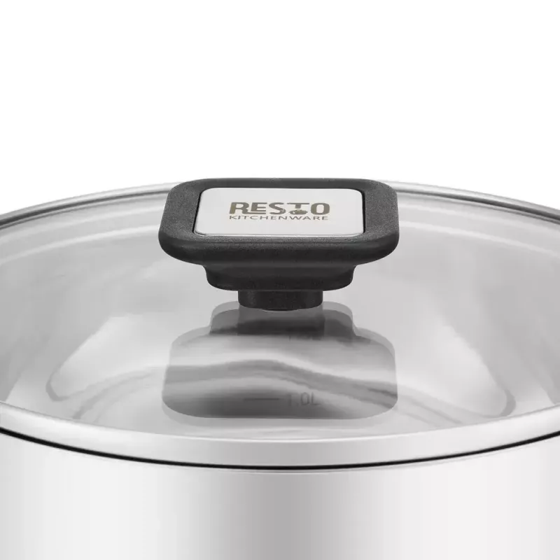 Resto Kitchenware Anser 2,5 l, στρογγυλό, μαύρο, ανοξείδωτο ατσάλι