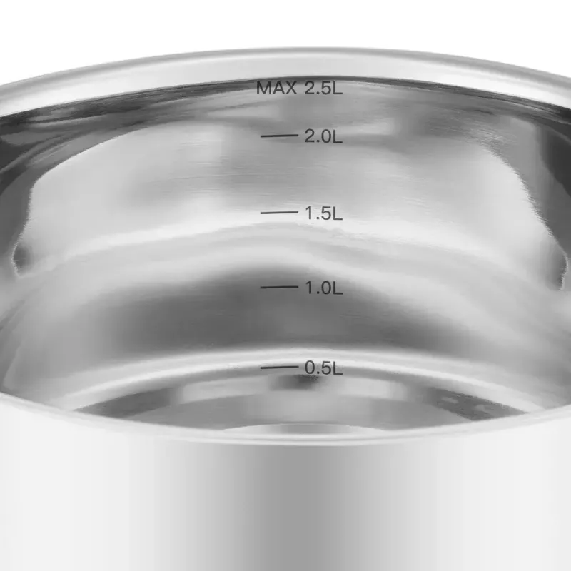 Resto Kitchenware Anser 2,5 l, στρογγυλό, μαύρο, ανοξείδωτο ατσάλι