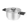 Resto Kitchenware Anser 2,5 l, στρογγυλό, μαύρο, ανοξείδωτο ατσάλι