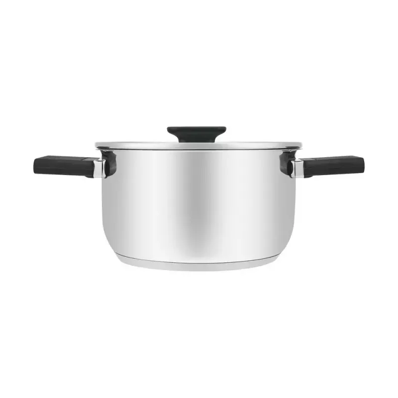 Resto Kitchenware Anser 2,5 l, στρογγυλό, μαύρο, ανοξείδωτο ατσάλι