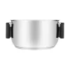 Resto Kitchenware Anser 2,5 l, στρογγυλό, μαύρο, ανοξείδωτο ατσάλι