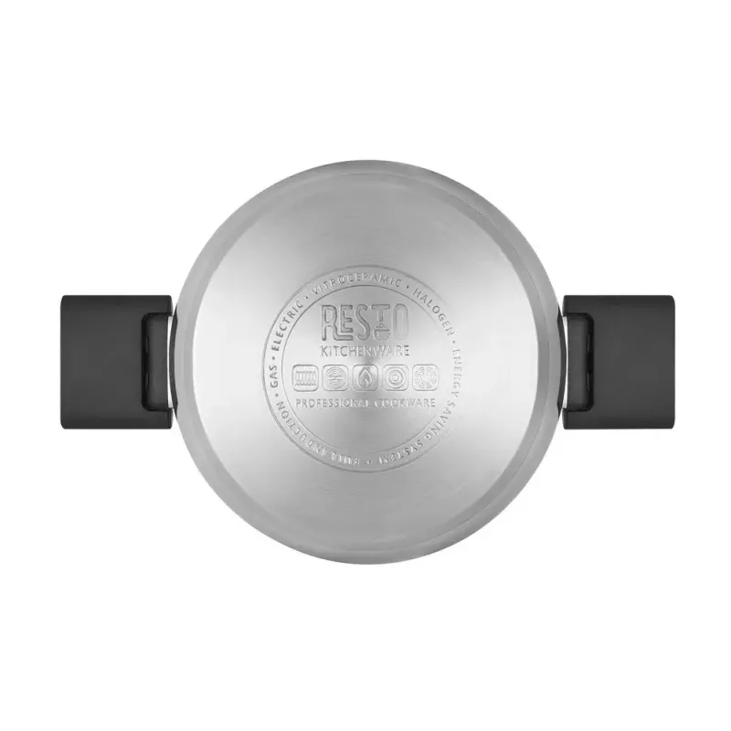 Resto Kitchenware Anser 2,5 l, στρογγυλό, μαύρο, ανοξείδωτο ατσάλι