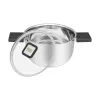 Resto Kitchenware Anser 2,5 l, στρογγυλό, μαύρο, ανοξείδωτο ατσάλι