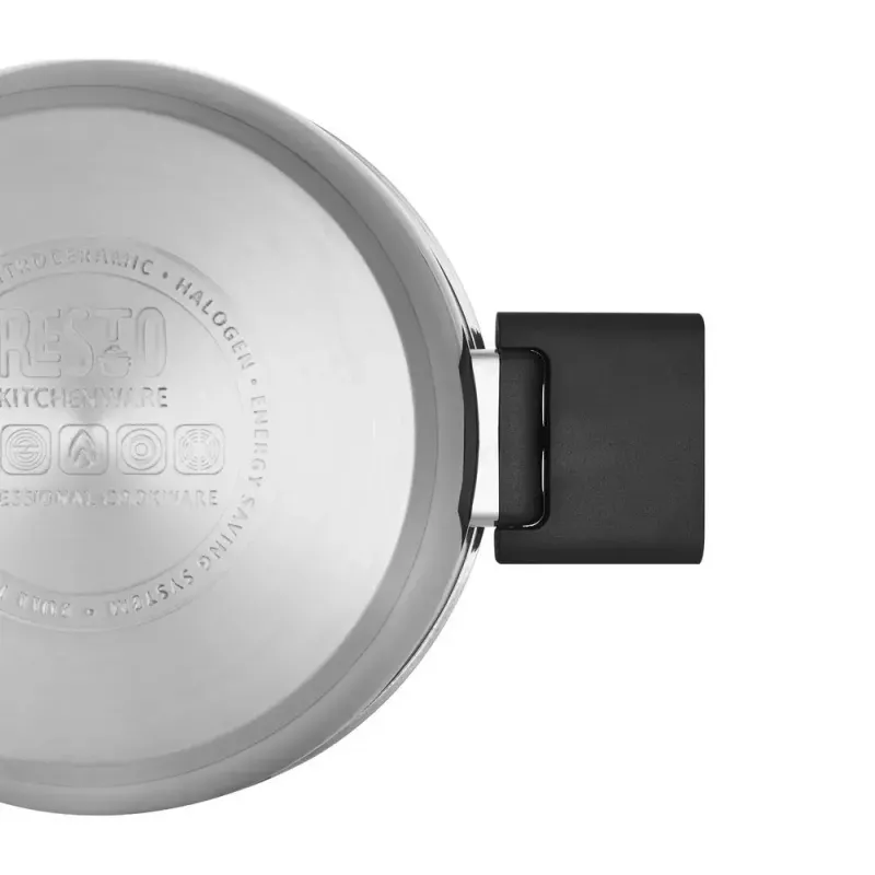 Resto Kitchenware Anser 2,5 l, στρογγυλό, μαύρο, ανοξείδωτο ατσάλι