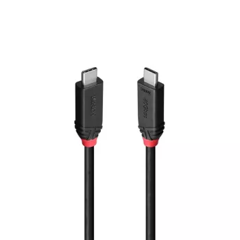 Lindy 1m καλώδιο USB4 240W Type-C, Black Line, 1 m, USB C, USB C, USB4 Gen 3x2, 40 Gbit/s, μαύρο