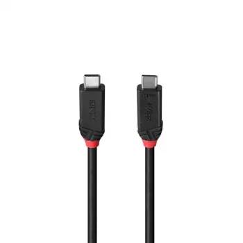 Lindy 1m καλώδιο USB4 240W Type-C, Black Line, 1 m, USB C, USB C, USB4 Gen 3x2, 40 Gbit/s, μαύρο
