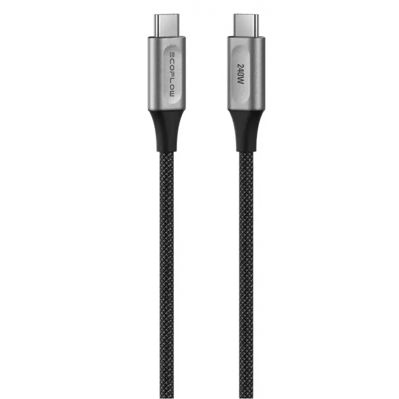 Καλώδιο USB-C σε USB-C EcoFlow EFA-240W-C-C-CABLE-EU, 240 W, νάιλον πλέξη