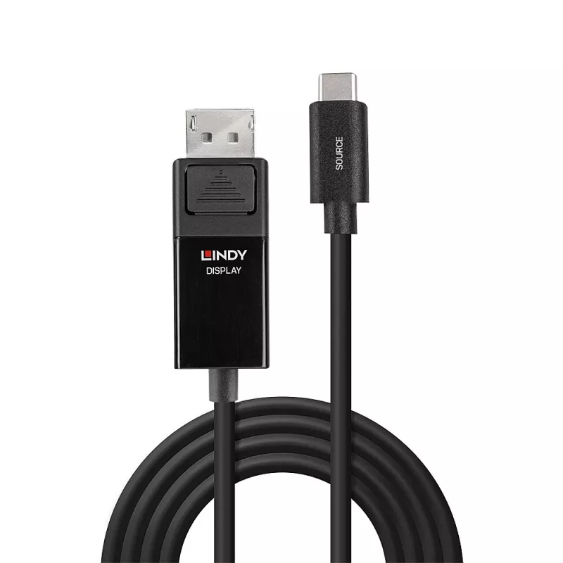 Lindy 2m καλώδιο προσαρμογέα USB Type-C σε DP 4K60 με HDR