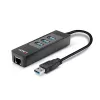 USB Hub και μετατροπέας Gigabit Ethernet Lindy 43176