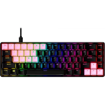 Καπάκια πλήκτρων HyperX Rubber Keycaps Σετ gaming αξεσουάρ Ροζ US-Layout για διακόπτες HyperX και Cherry MX-style