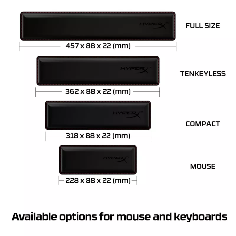 HyperX Υποστήριγμα καρπού - Πληκτρολόγιο - Tenkeyless