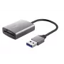 Trust Dalyx 24135 συσκευή ανάγνωσης καρτών, USB 3.2 Gen 1, microSD/SD/SDHC/SDXC, ασημί
